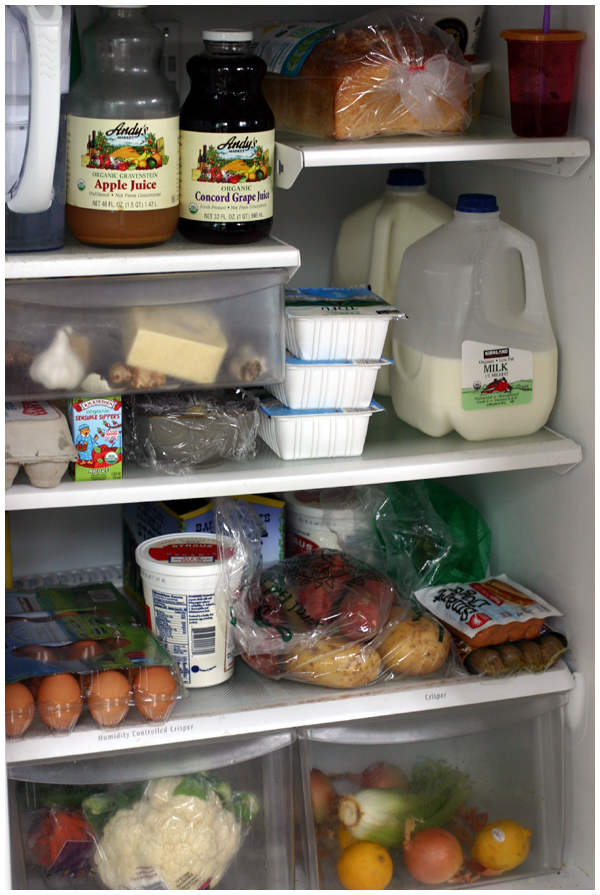 Inside the fridge