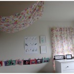 Light and airy girl room with new IKEA curtains