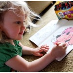 Three year old coloring