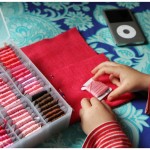 Sewing a felt ipod cover
