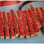 DIY Red glitter clothespins tutorial with mod podge