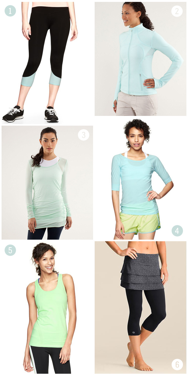 Workout clothes wishlist