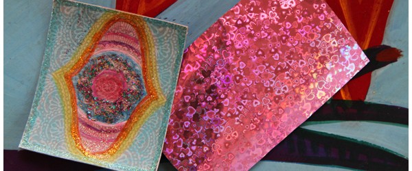 Decorated Recycled Tea Box Gift Tags