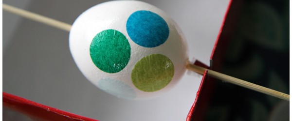 Decorating Easter Eggs With Tissue Paper