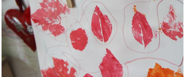 Simple Leaf Printing with Kids